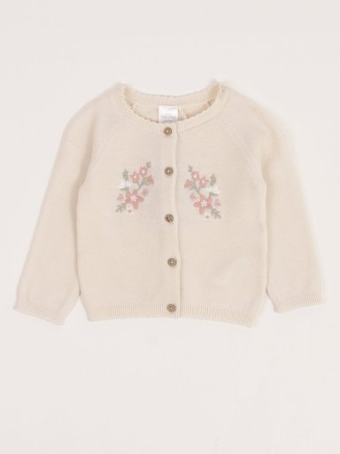 CHOMPA CARDIGAN ALGODÓN BEBÉ NIÑA BABY HARVEST - 1