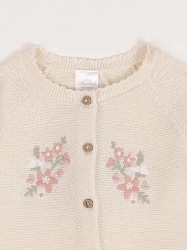 CHOMPA CARDIGAN ALGODÓN BEBÉ NIÑA BABY HARVEST - 3