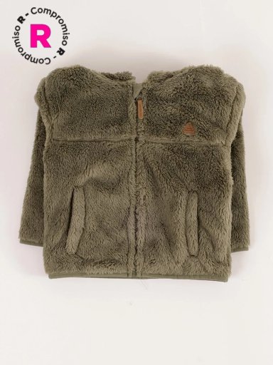 POLERA CORAL FLEECE CON CAPUCHA BEBE NIÑO BABY HARVEST - 1