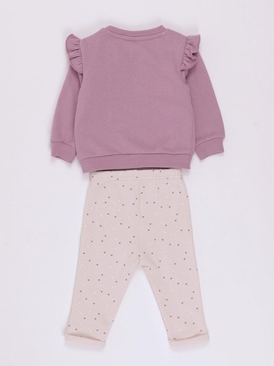 CONJUNTO PLAY FRANELA POLERA + PANTALON BEBE NIÑA BABY HARVEST - 2