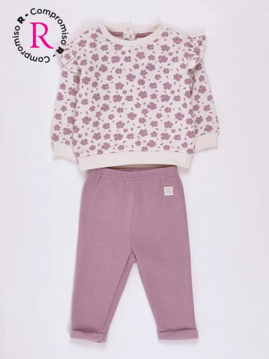 CONJUNTO FRANELA POLERA + BUZO BEBE NIÑA BABY HARVEST - 1