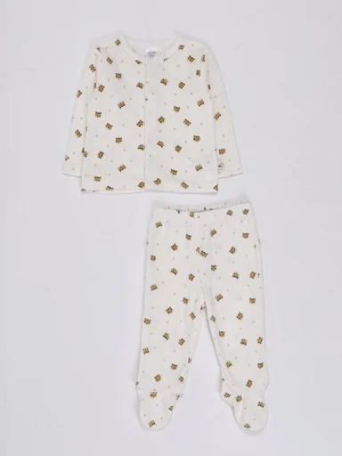 CONJUNTO PLUSH CHOMPA + PANTALON BEBE NIÑO BABY HARVEST - 1