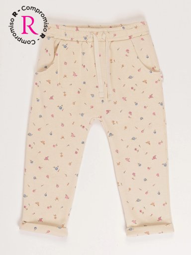 PANTALON DE BUZO FRANELA BEBE NIÑA BABY HARVEST - 1
