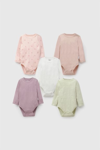 PACK X 5 BODY BEBÉ NIÑA COLLOKY - 1