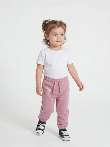 PANTALON DE BUZO FRANELA BEBE NIÑA BABY HARVEST - 1