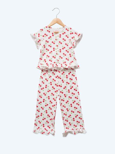 CONJUNTO FRUTITAS POLO + PANTALON BEBÉ NIÑA BABY HARVEST - 1