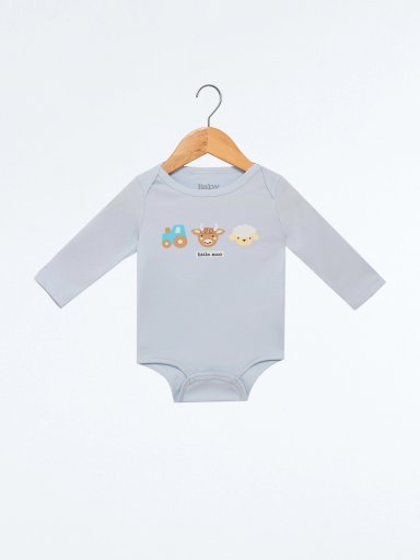 PACK X3 BODYS MANGA LARGA ALGODÓN PERUANO BEBE NIÑO BABY HARVEST - 4