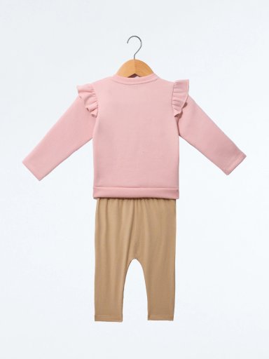 CONJUNTO FRANELA POLERA + PANTALON BEBE NIÑA BABY HARVEST - 2