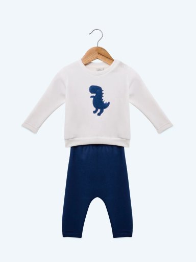 CONJUNTO FRANELA POLERA + PANTALON BEBE NIÑO BABY HARVEST - 1