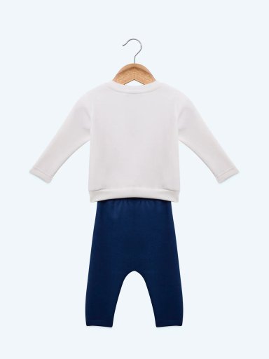 CONJUNTO FRANELA POLERA + PANTALON BEBE NIÑO BABY HARVEST - 2