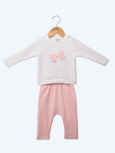 CONJUNTO FRANELA POLERA + PANTALON BEBE NIÑA BABY HARVEST - 1