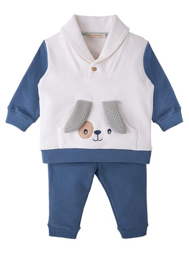 CONJUNTO ALGODÓN
NIÑO BABY CLUB AZUL LITTLE FRIENDS - 1