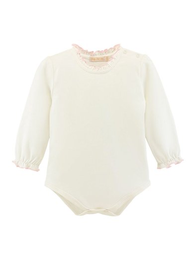 BODY ALGODÓN NIÑA BABY CLUB PERLA SOFT FLOWERS - 1