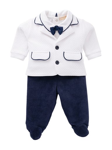 CONJUNTO POLO PANTALÓN Y CHAQUETA ALGODÓN NIÑO BABY CLUB CHIC DINOSAURUS - 1