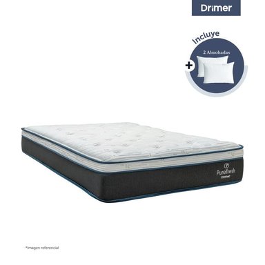 COLCHÓN DRIMER PURE FRESH KING + ALMOHADA VISCO CERVICAL - 1