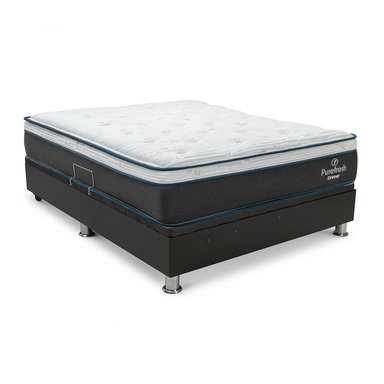 CAMA BOXET DRIMER PURE FRESH LAQUEADA 1.5 PLAZAS GRIS - 2