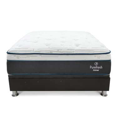 CAMA BOXET DRIMER PURE FRESH LAQUEADA 1.5 PLAZAS GRIS - 3