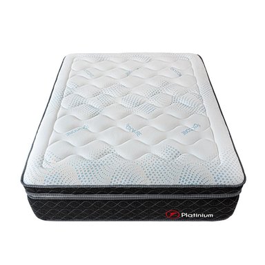 DORMITORIO AMERICANO FORLI POCKET PLATINIUM QUEEN TAPIZADO + BAÚL - 4