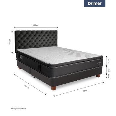DORMITORIO AMERICANO DRIMER CROMOPEDIC QUEEN - 3