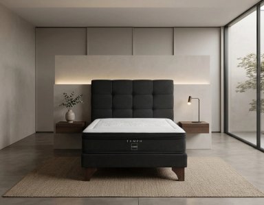 DORMITORIO EUROPEO ROSEN TEMPO 2 PLAZAS ISSEY GRAFITO + 2 ALMOHADAS - 1