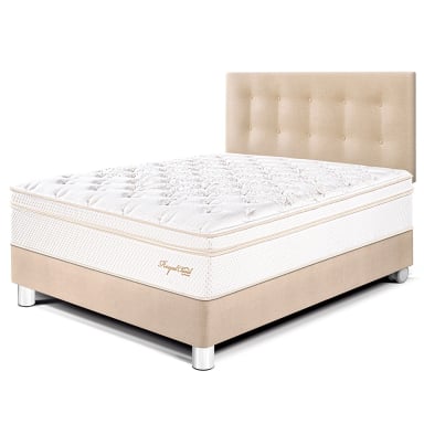 DORMITORIO PARAÍSO ROYAL CLOUD 2 PLAZAS CHAMPAGNE + 2 ALMOHADAS VISCOELÁSTICAS - 1