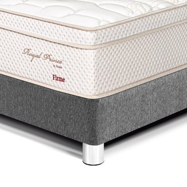 DORMITORIO PARAÍSO ROYAL PRINCE 2 PLAZAS GRIS + 2 ALMOHADAS VISCOELÁSTICAS - 2