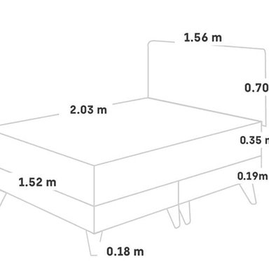 DORMITORIO EUROPEO PARAÍSO ROYAL CLOUD QUEEN GRIS + 2 ALMOHADAS VISCOELÁSTICAS - 6
