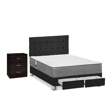 DORMITORIO FORLI POLARIS 2 PLAZAS CON CAJONES + CÓMODA - 2