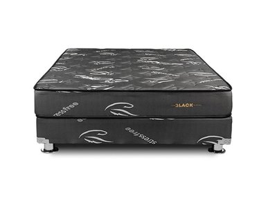 CAMA AMERICANA EL CISNE POCKET BLACK DE 2 PLAZAS - 1