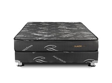 CAMA AMERICANA EL CISNE POCKET BLACK QUEEN - 1