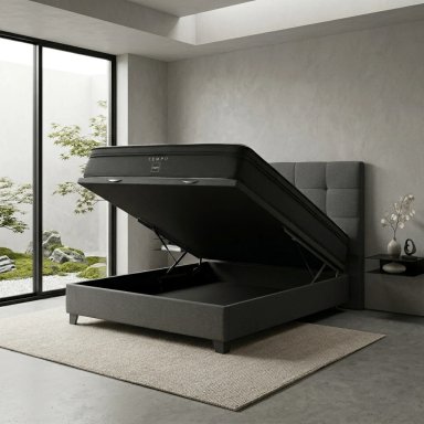 DORMITORIO BOXET ROSEN TEMPO QUEEN ISSEY GRAFITO - 1