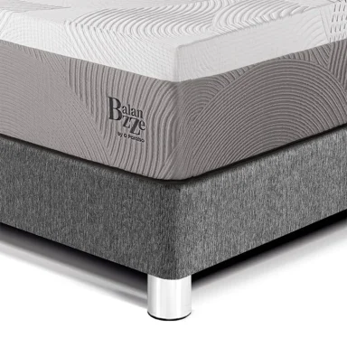CAMA PARAÍSO BALANZZE BIPANEL KING GRIS + 2 ALMOHADAS VISCOELÁSTICAS - 2