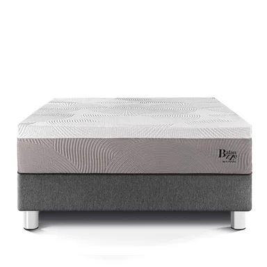 CAMA PARAÍSO BALANZZE BIPANEL KING GRIS + 2 ALMOHADAS VISCOELÁSTICAS - 3