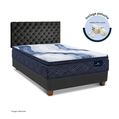 DORMITORIO EUROPEO SERTA CHARLOTTE SKY QUEEN GRIS - 1