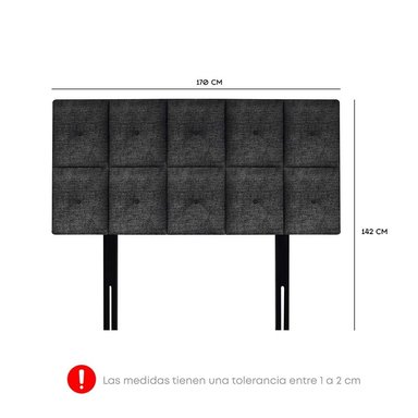 DORMITORIO AMERICANO FORLI PLATINIUM QUEEN + VELADOR REPISA FASHION - 7