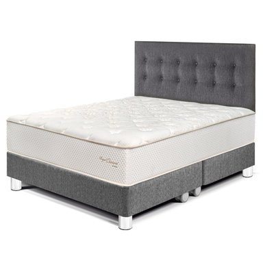 DORMITORIO PARAÍSO ROYAL CROWN QUEEN GRIS + 2 ALMOHADAS VISCOELÁSTICAS - 1