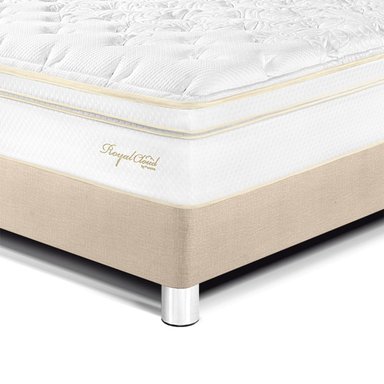 DORMITORIO PARAÍSO ROYAL CLOUD 2 PLAZAS + CABECERA GOLD CHAMPAGNE + 2 ALMOHADAS VISCOELÁSTICAS - 2