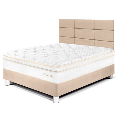 DORMITORIO PARAÍSO ROYAL CLOUD 1.5 PLAZAS + CABECERA BLOCKS CHAMPAGNE + 1 ALMOHADA VISCOELÁSTICA - 1