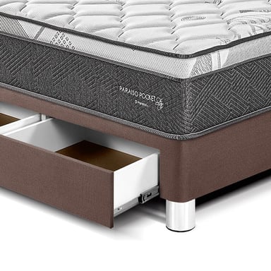 DORMITORIO PARAÍSO PARAÍSO POCKET STAR 2 PLAZAS POCKET STAR CAJONES + CABECERA LOFT CHOCOLATE - 2