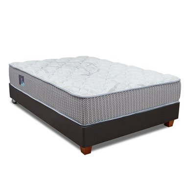 CAMA AMERICANA DRIMER POCKET NOVO 2 PLAZAS GRIS OSCURO - 1