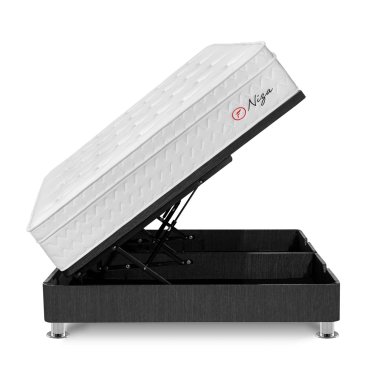 CAMA BOXET FORLI NIZA QUEEN GRIS - 1