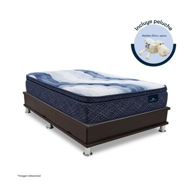 CAMA AMERICANA SERTA PERFECT SLEEPER CON CAJONES OPORTO CHARLOTTE SKY QUEEN - 1