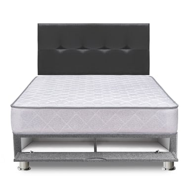 DORMITORIO AMERICANO RIZZOLI PALERMO 2 PLAZAS CON SABANERA GRIS - 1