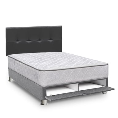 DORMITORIO AMERICANO RIZZOLI PALERMO 2 PLAZAS CON SABANERA GRIS - 2