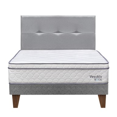 DORMITORIO EUROPEO RIZZOLI VESUBIO 1.5 PLAZAS PLATA - 1
