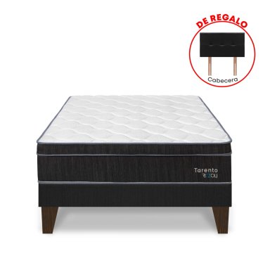 DORMITORIO EUROPEO RIZZOLI TARENTO 1.5 PLAZAS GRIS - 1