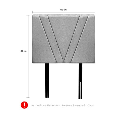 DORMITORIO BOXET RIZZOLI TARENTO 1.5 PLAZAS PLATA - 7