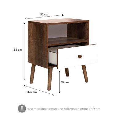 DORMITORIO AMERICANO CON CAJONES RIZZOLI TARENTO 2 PLAZAS PLATA + VELADORES - 7