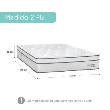 DORMITORIO BOXET RIZZOLI NAPOLES 2 PLAZAS GRIS - 7