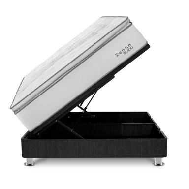 CAMA BOXET RIZZOLI ZENNA 2 PLAZAS GRIS - 1